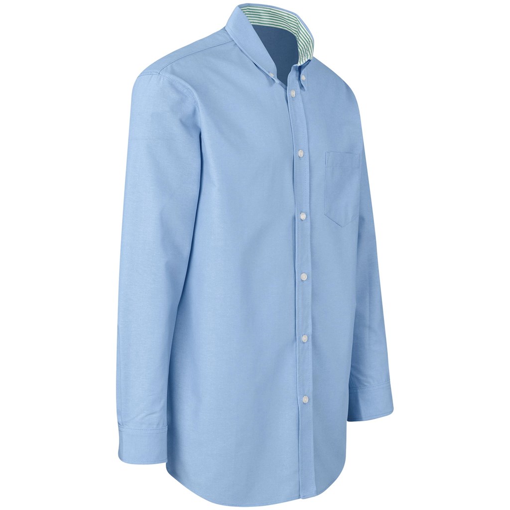 Mens Long Sleeve Aspen Shirt - Blue - Image 4