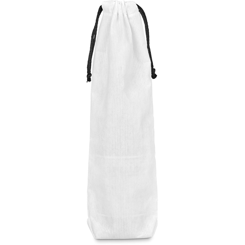 Hoppla Tipsy RPET Wine Bottle Drawcord Bag - Image 3