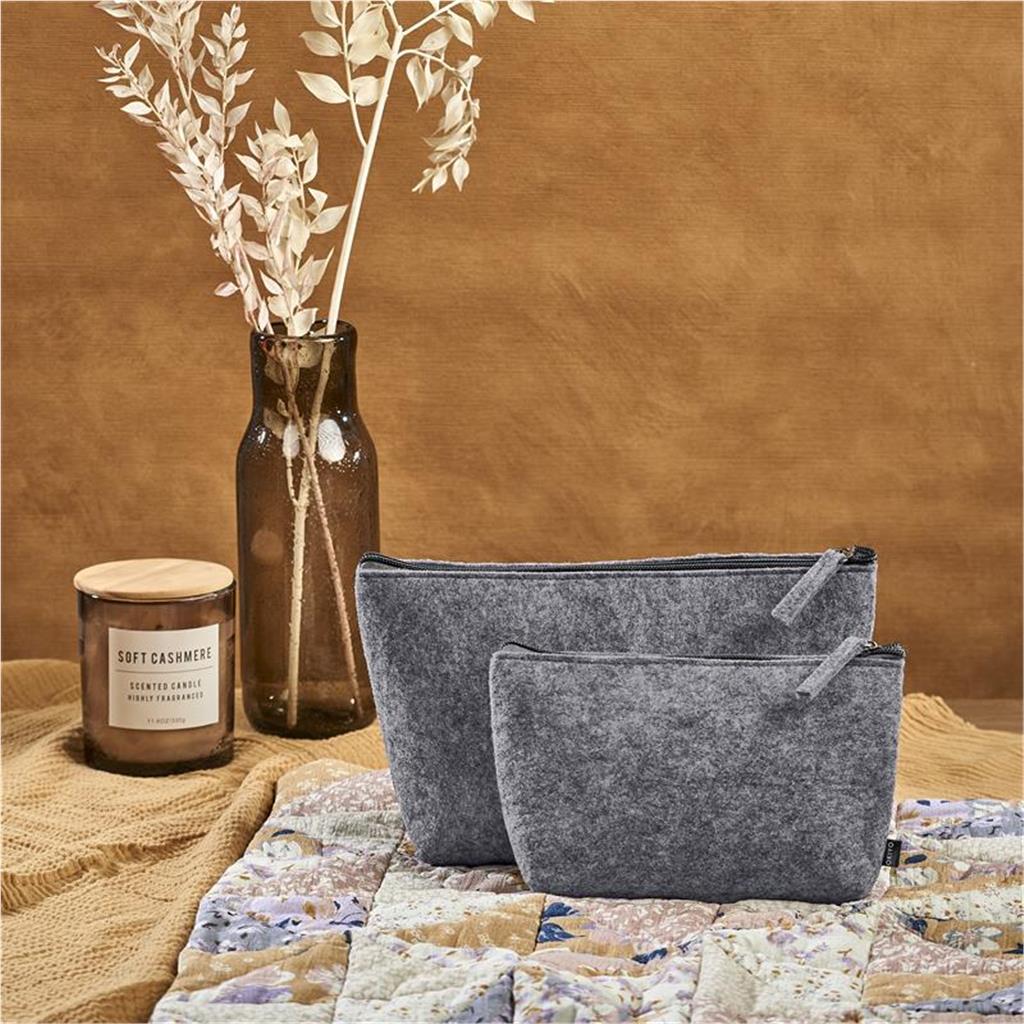 Okiyo Kesho Recycled PET Felt Accessory Bag - Image 4