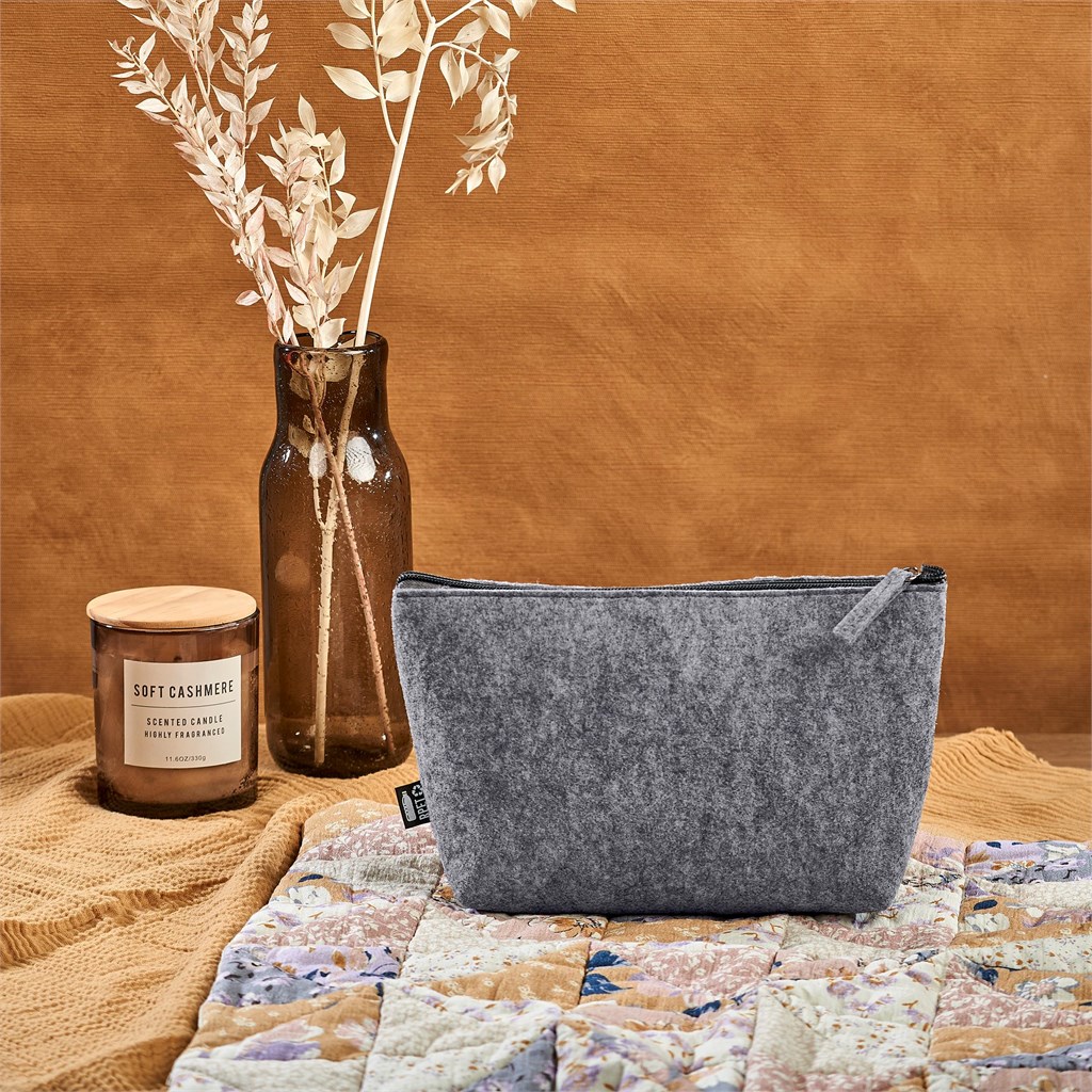 Okiyo Kesho Recycled PET Felt Accessory Bag - Image 3