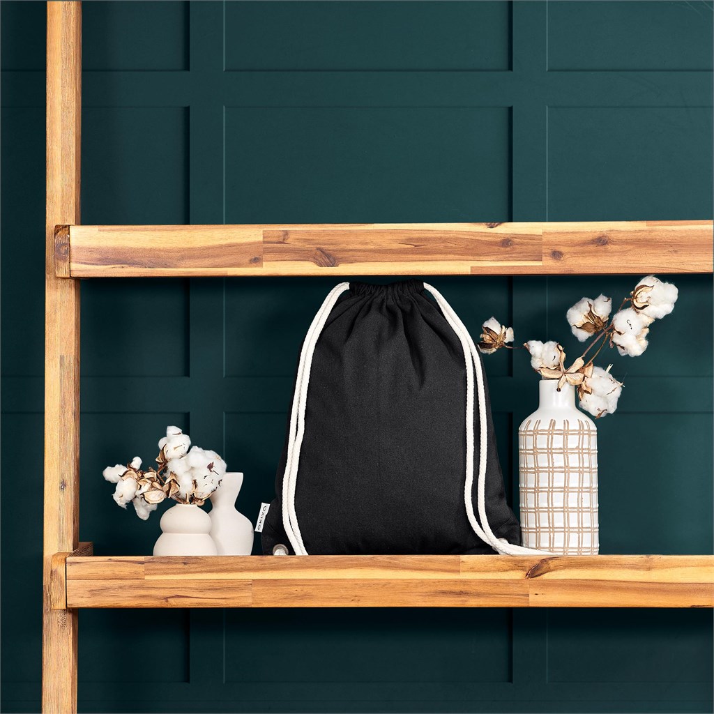 Okiyo Kinchaku Recycled Canvas Drawstring Bag - Image 6