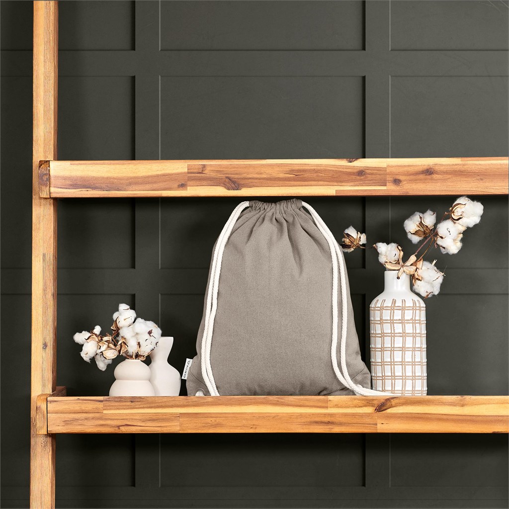 Okiyo Kinchaku Recycled Canvas Drawstring Bag - Image 4