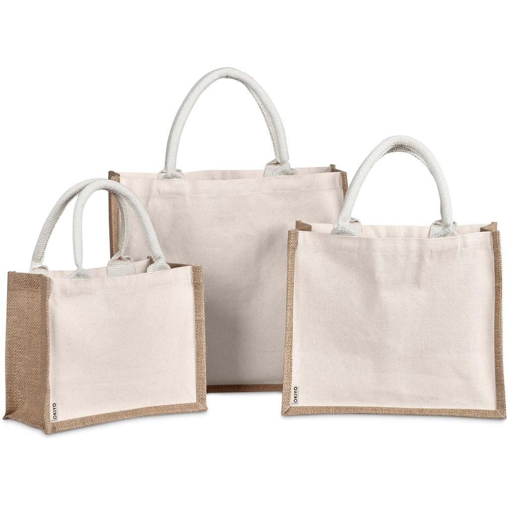 Okiyo Chinsai Maxi Jute & Cotton Tote - Image 6