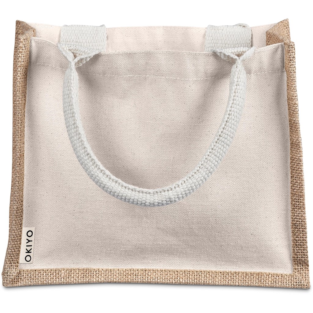 Okiyo Chinsai Mini Jute & Cotton Gift Bag - Image 2