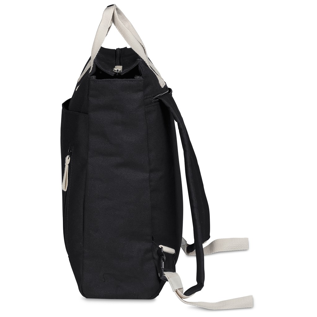 Serendipio Cityline Cotton Canvas Laptop Backpack - Image 3