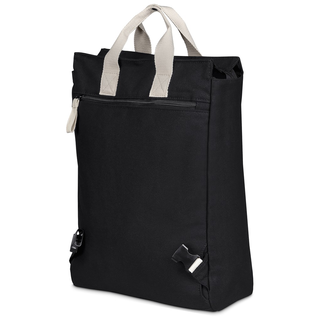 Serendipio Cityline Cotton Canvas Laptop Backpack - Image 7