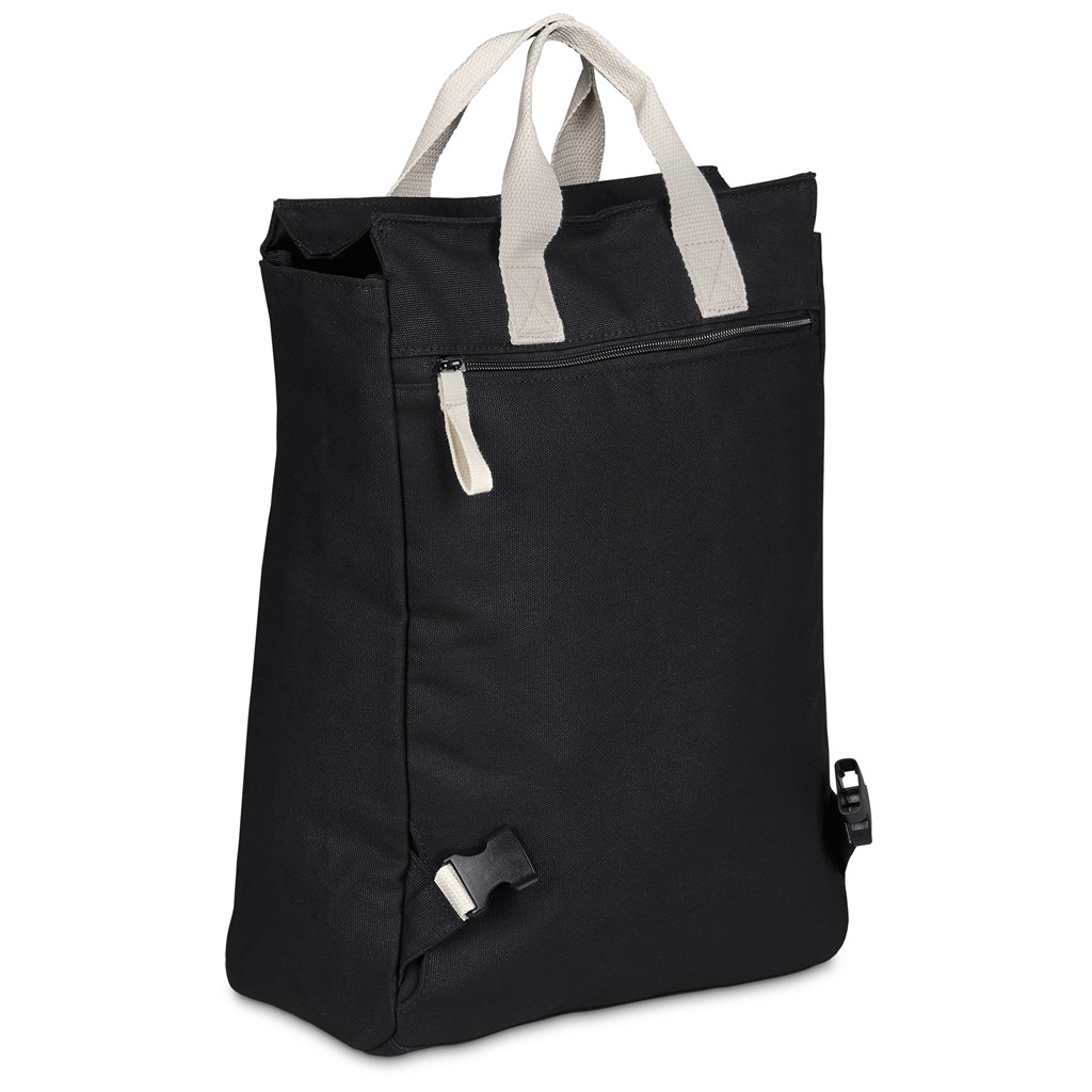 Serendipio Cityline Cotton Canvas Laptop Backpack - Image 8