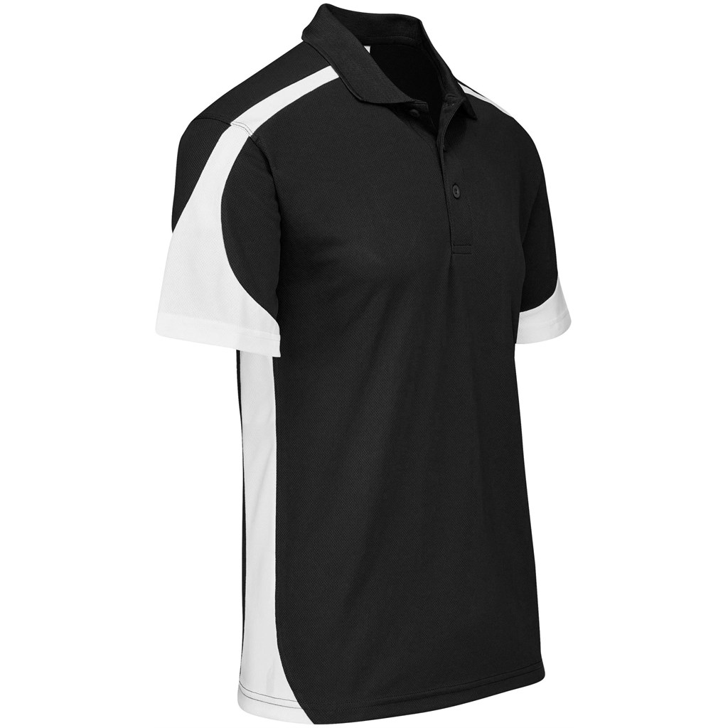 Mens Talon Golf Shirt - Black - Image 3