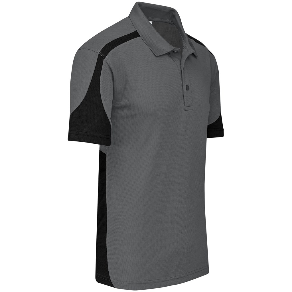 Mens Talon Golf Shirt - Grey - Image 3