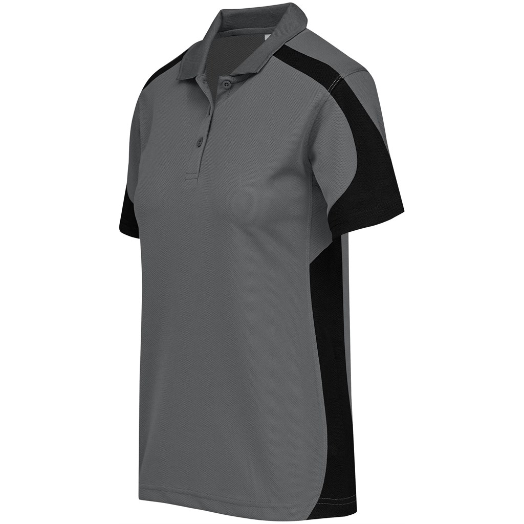 Ladies Talon Golf Shirt - Grey - Image 3