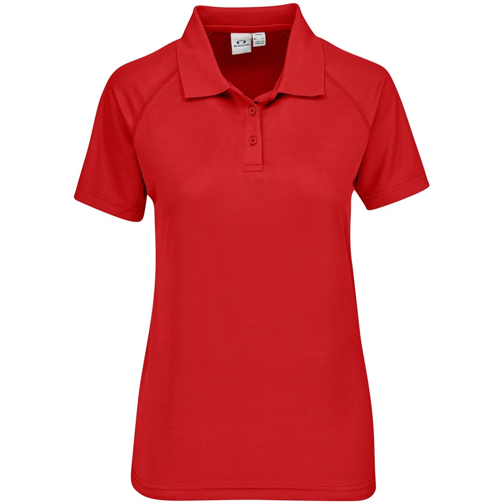Ladies Sprint Golf Shirt - Red - Image 3