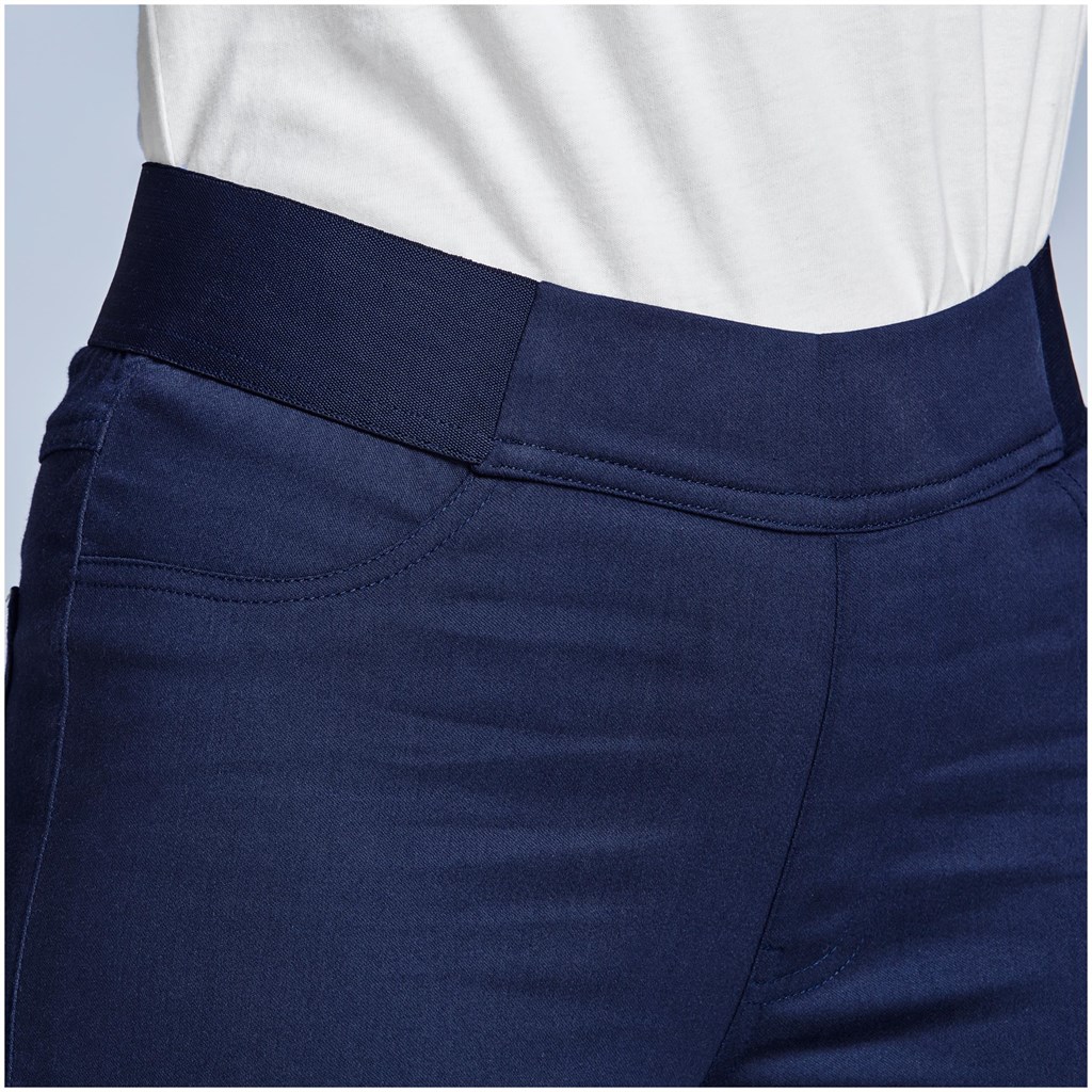 Ladies Sasha Stretch Pants - Navy - Image 3