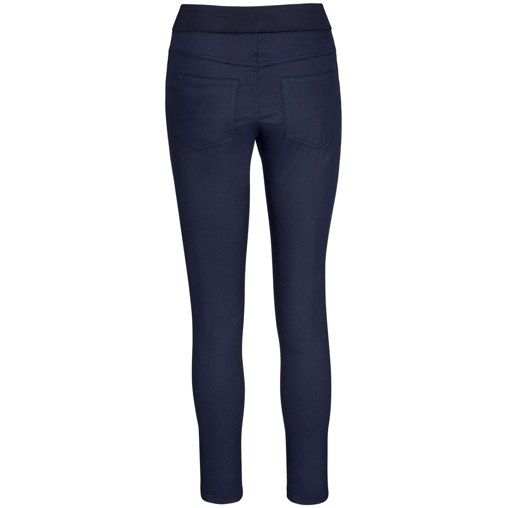 Ladies Sasha Stretch Pants - Navy - Image 2