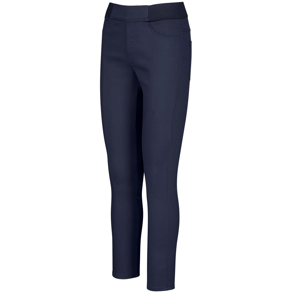 Ladies Sasha Stretch Pants - Navy - Image 4