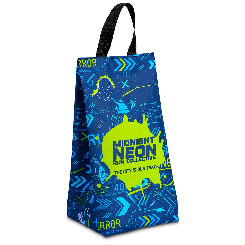 Pre-Printed Sample Hoppla Spikes Polyester Shoe Bag