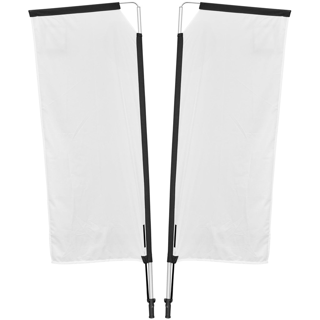 Legend 2M Sublimated Telescopic Double-Sided Flying Banner - 1 complete unit - Image 8