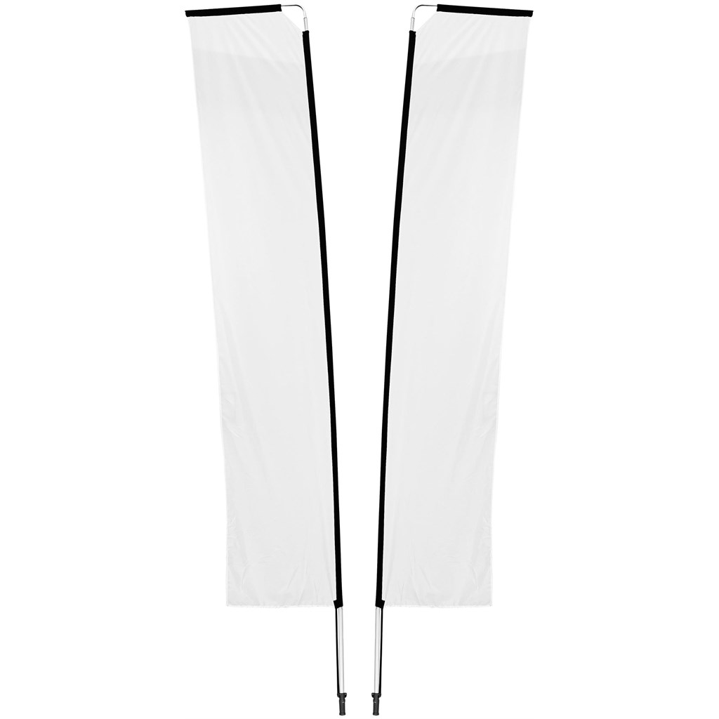 Legend 4M Sublimated Telescopic Double-Sided Flying Banner - 1 complete unit - Image 4