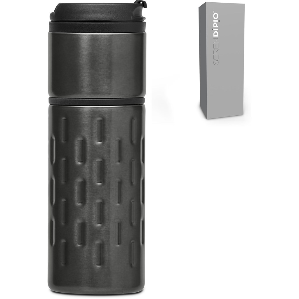 Serendipio Binary Stainless Steel & Plastic Double-Wall Tumbler - 450ml - Image 7