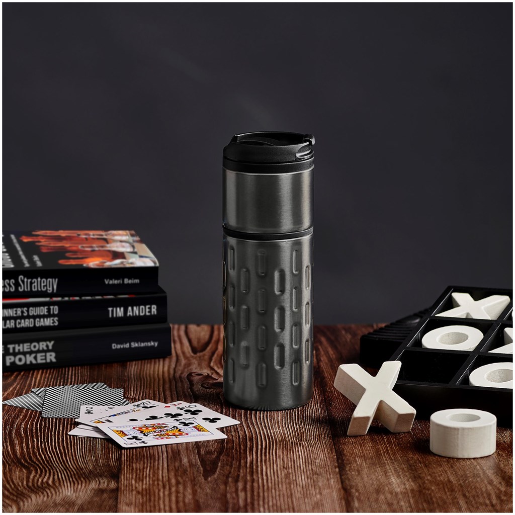 Serendipio Binary Stainless Steel & Plastic Double-Wall Tumbler - 450ml - Image 6