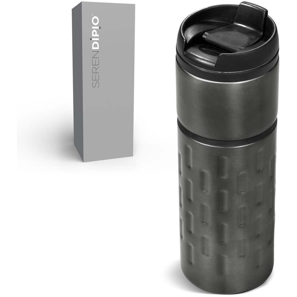 Serendipio Binary Stainless Steel & Plastic Double-Wall Tumbler - 450ml - Image 2