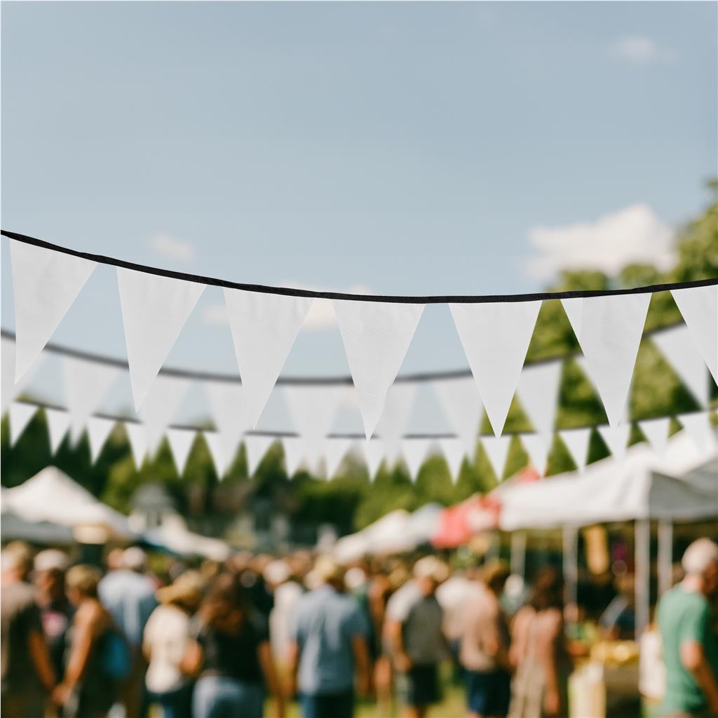 Sublimated Single-Sided Polyester Triangle Bunting 10m - Image 2