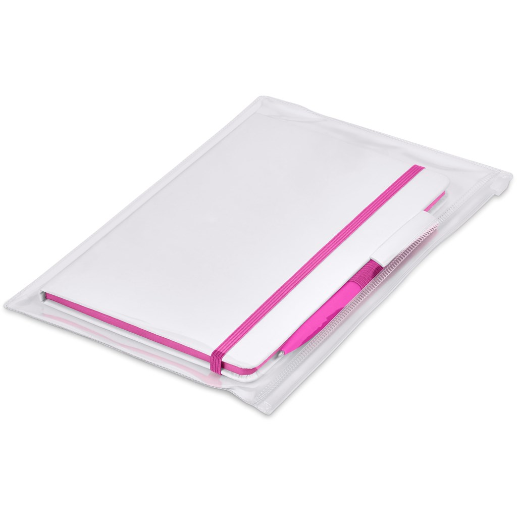 Olson Notebook & Pen Set - Pink - Image 4