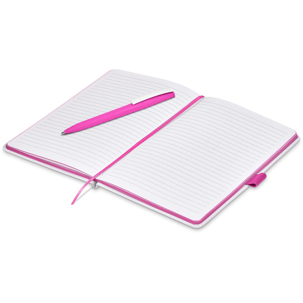 Olson Notebook & Pen Set - Pink - Image 3
