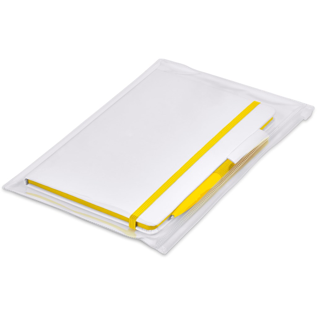 Olson Notebook & Pen Set - Yellow - Image 2