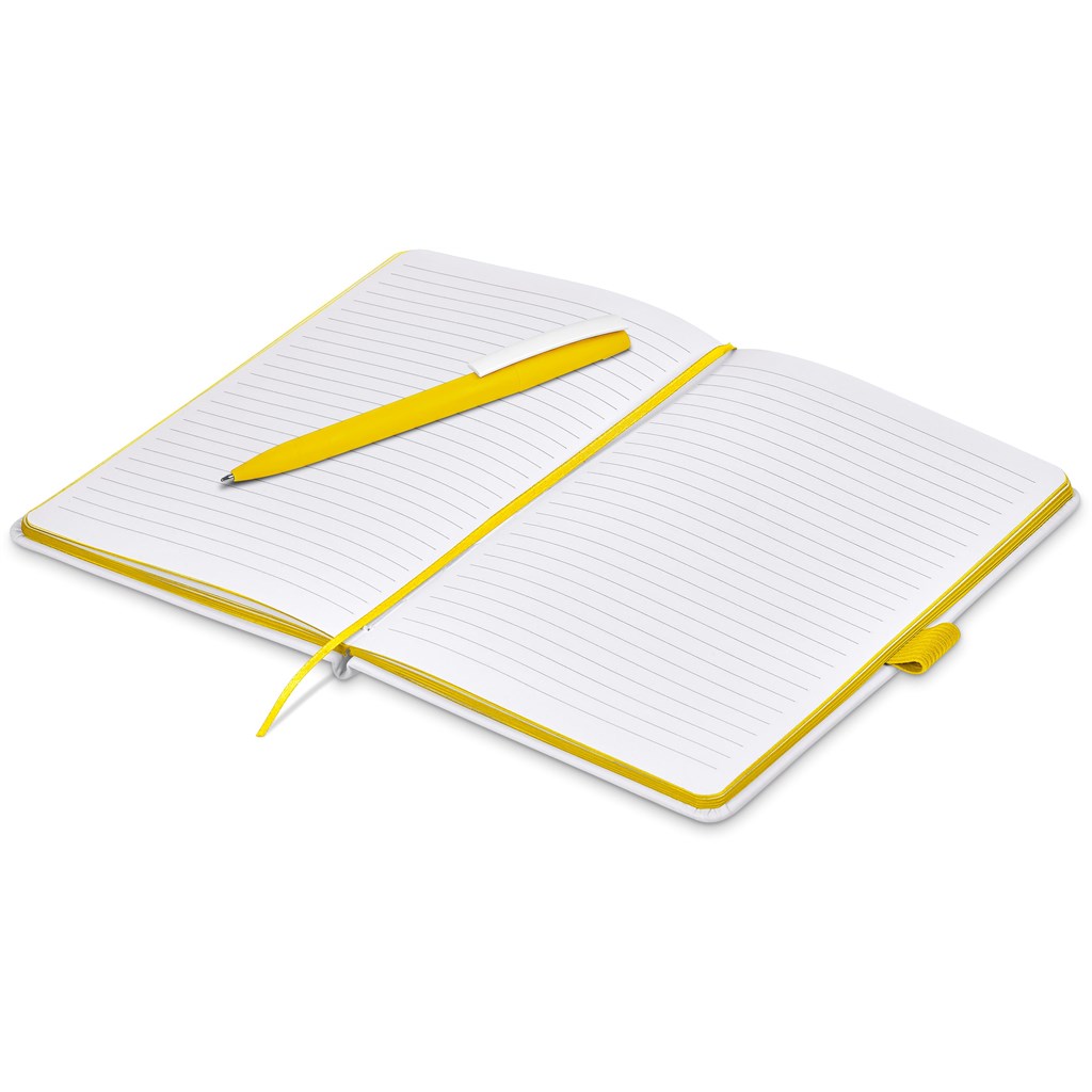 Olson Notebook & Pen Set - Yellow - Image 4