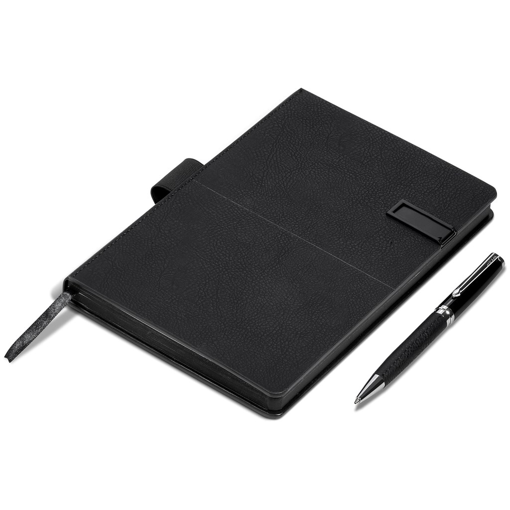 Alex Varga Corinthia Flash Drive Notebook & Pen Set - 32GB - Image 6