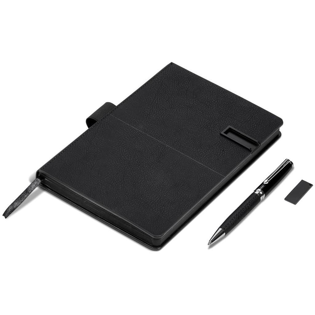 Alex Varga Corinthia Flash Drive Notebook & Pen Set - 32GB - Image 3