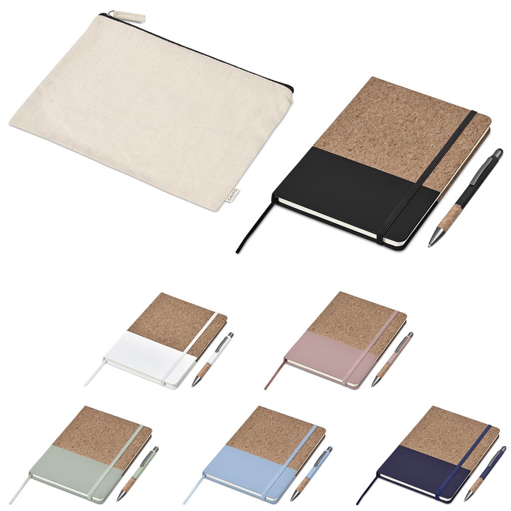Okiyo Denki Cork Notebook & Pen Set - Image 3