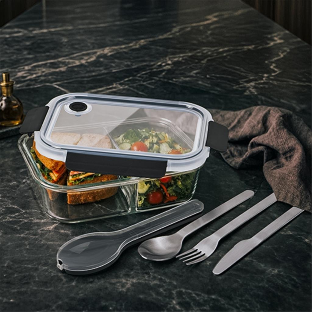 Serendipio Mealmate Lunch Box & Cutlery Set - Image 3