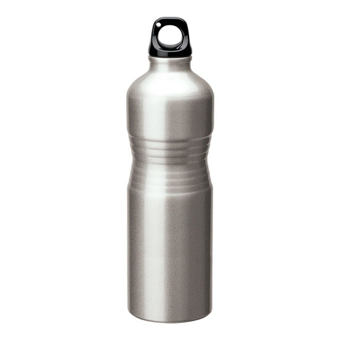 680ml Shaped Aluminium Water Bottle - Image 2