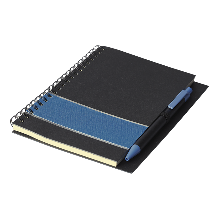 Coloured Stripe Notebook with Pen - Image 2