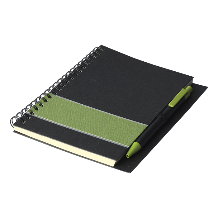 Coloured Stripe Notebook with Pen - Image 3