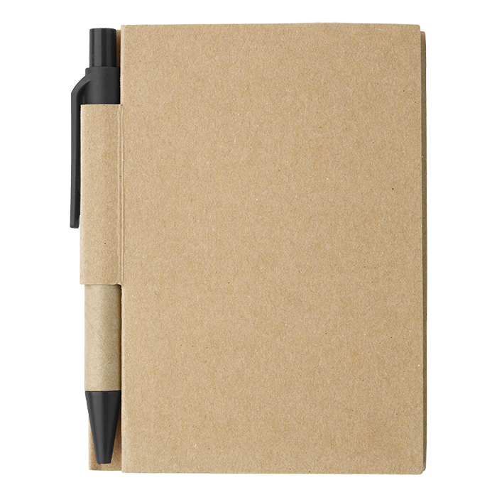 Mini Recycled Notebook and Pen - Image 2