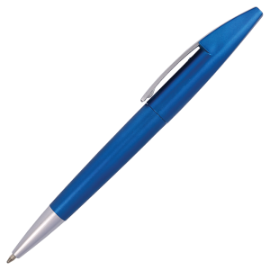 Silver Square Clip Ballpoint Pen