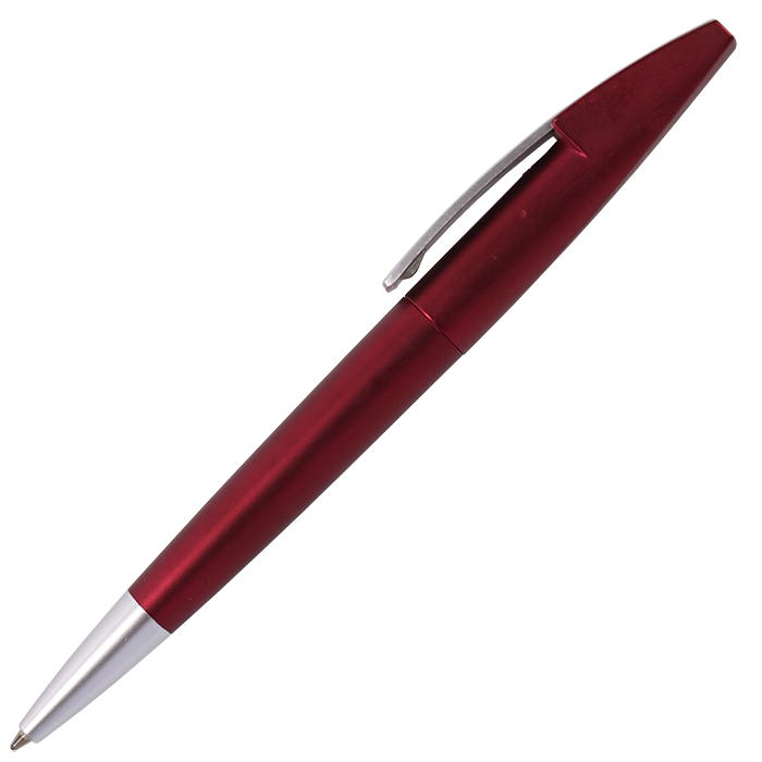 Silver Square Clip Ballpoint Pen - Image 3