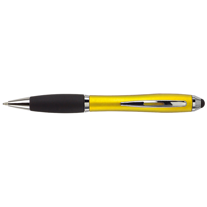 Ballpoint with Rubber Grip and Stylus - Image 3