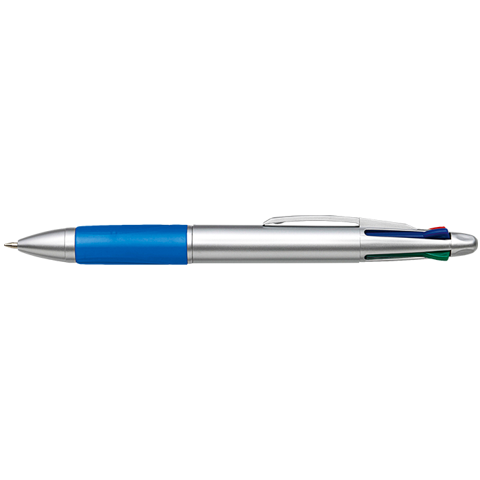 4 Colour Ballpoint Pen with Rubber Grip - Image 3