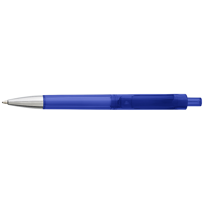 Ballpoint Pen With Transparent Coloured Barrel - Image 2