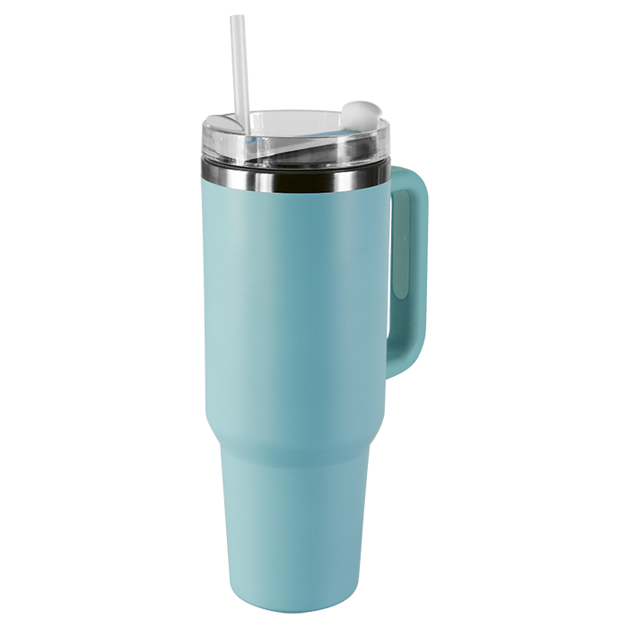 1.2L Double Walled Travel Mug with Straw - Image 3