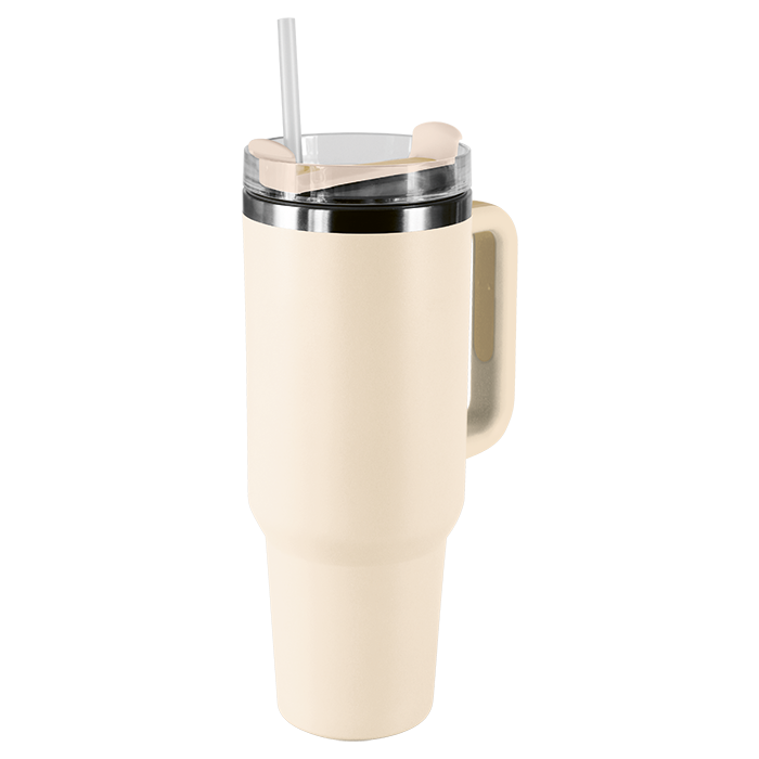1.2L Double Walled Travel Mug with Straw - Image 2