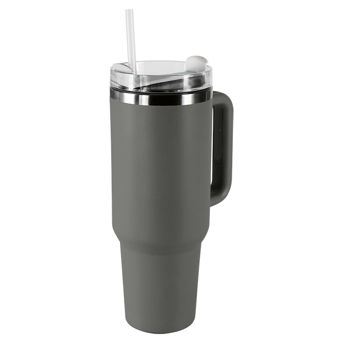 1.2L Double Walled Travel Mug with Straw - Image 4