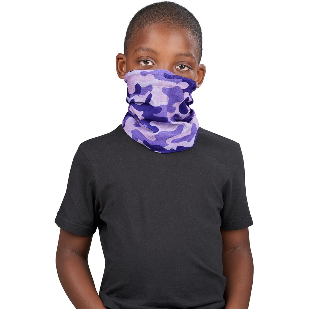 Kids Camo Flexi Tubular Bandana - Image 3