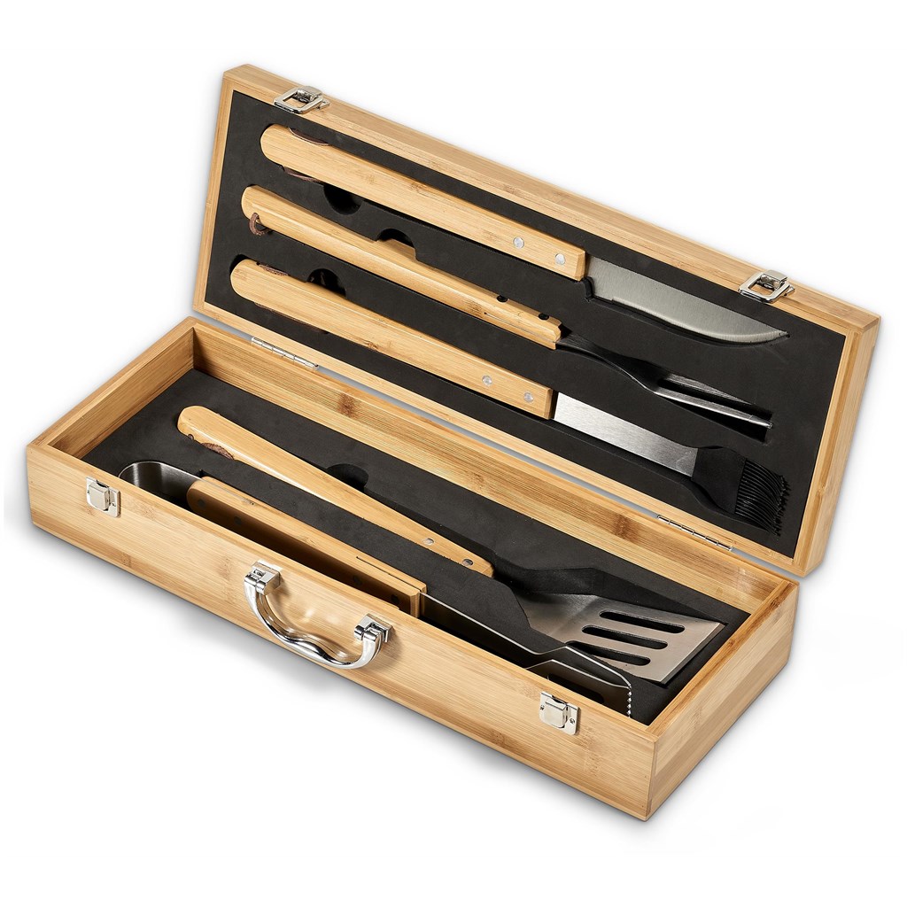 Okiyo Yakiniku Bamboo 5-Piece Braai Set - Image 5