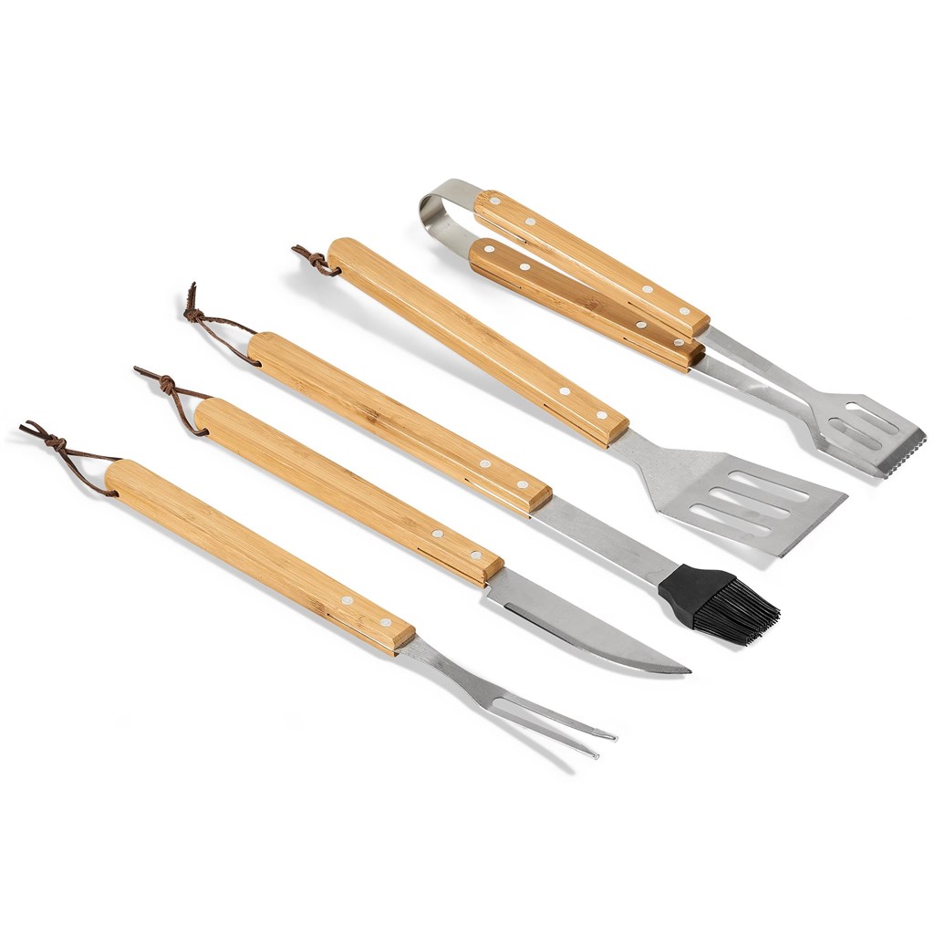 Okiyo Yakiniku Bamboo 5-Piece Braai Set - Image 3