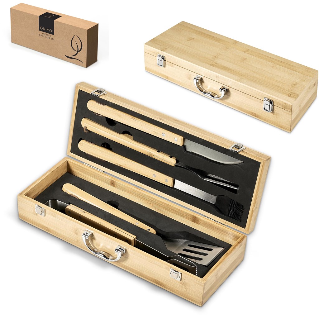 Okiyo Yakiniku Bamboo 5-Piece Braai Set - Image 2
