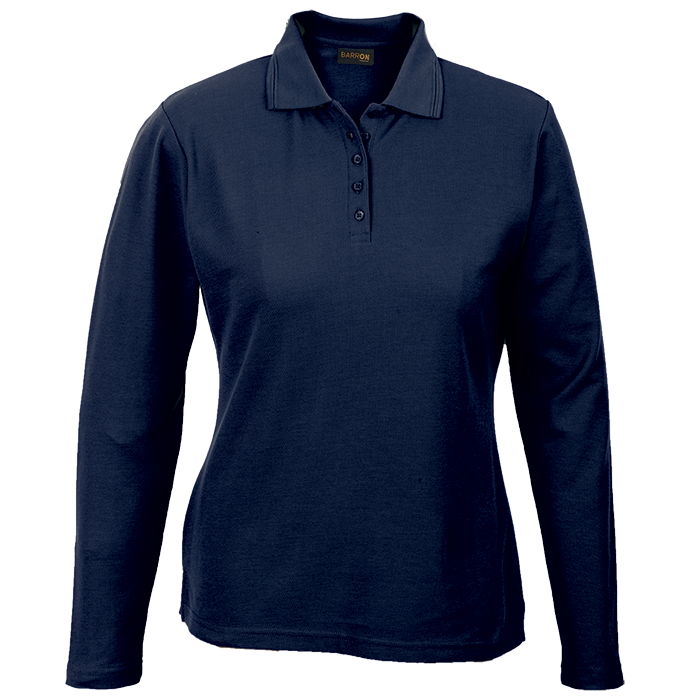 175g Pique Knit Long Sleeve Golfer Ladies - Image 4